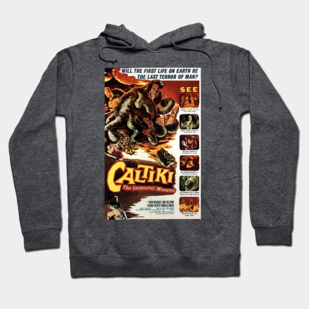 Classic Horror Movie Poster - Caltiki Hoodie by Starbase79